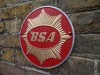 BSA Gold Star Red Cast Iron Advertising Wall Plaque Sign 25cm