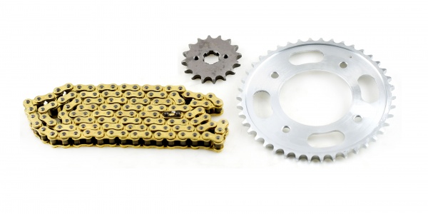 Honda CBF125 Gold Heavy Duty Chain and Sprocket Kit 2009 to 2014