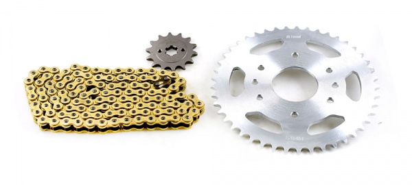 KTM 125 Duke ABS Gold 520H - 112L Heavy Duty Chain and Sprocket Kit 2014 to 2019