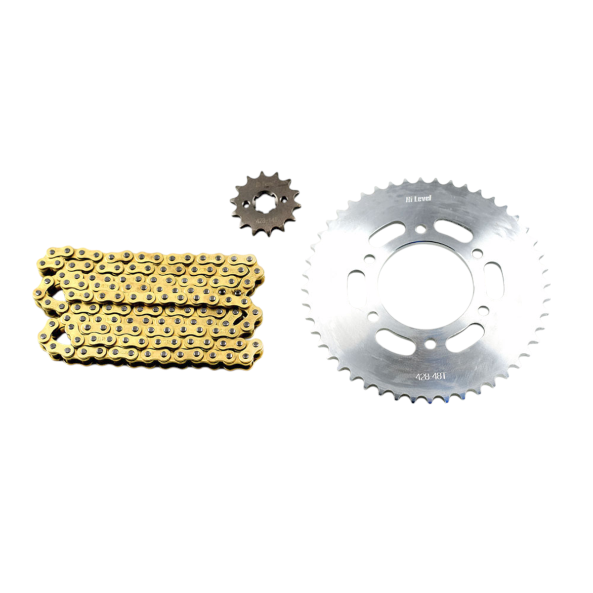 Yamaha YZF-R125 Gold Heavy Duty Chain and Sprocket Kit 2019 to 2020 ...