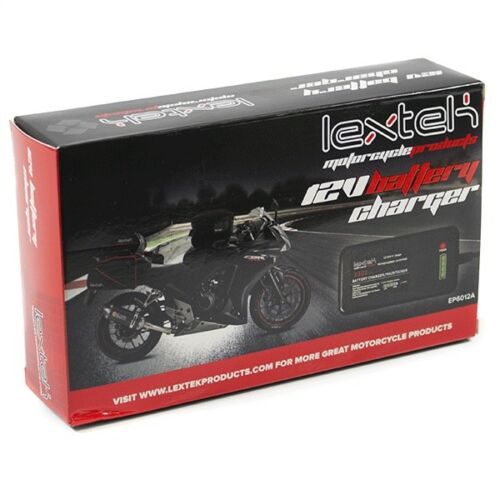 Lextek Motorcycle Motorbike / Scooter 12v Battery Optimiser Charger & Maintainer