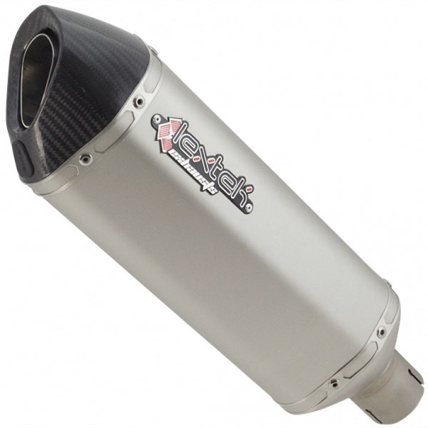 Lextek SP1 Road Legal Stainless Steel Hexagonal Motorcycle Exhaust Silencer 51mm