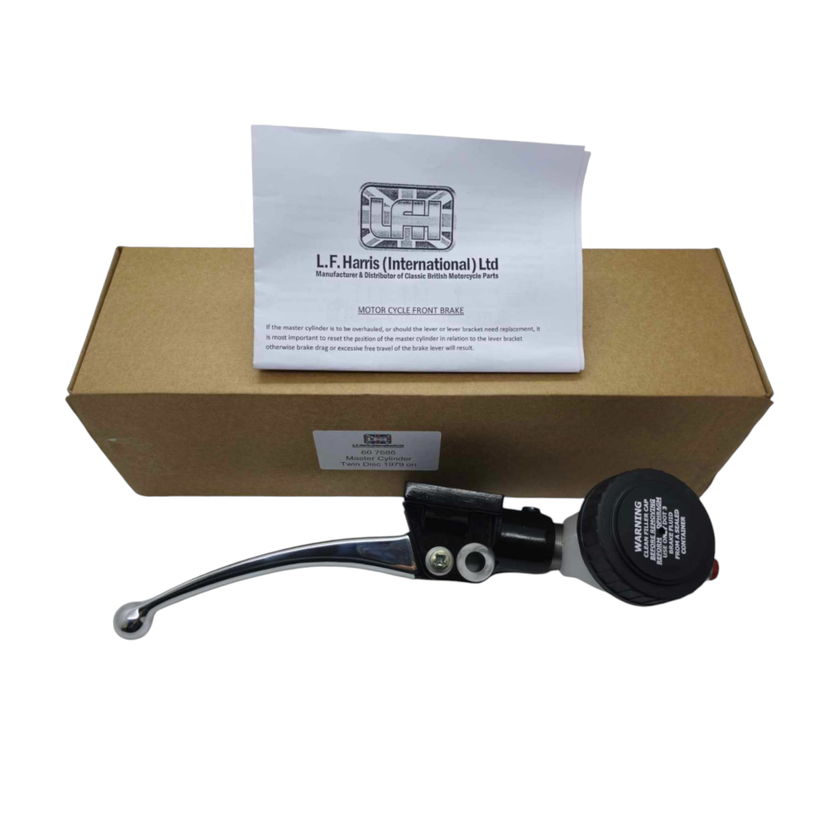 TRIUMPH T140 T150 T160 FRONT BRAKE MASTER CYLINDER STAINLESS STEEL 60 4102s Uk