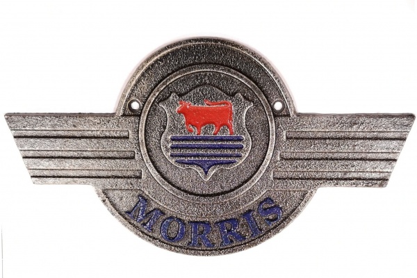 Morris Cars Minor Cast Iron Vintage Garage Advertising Plaque Sign 28cm x 15cm