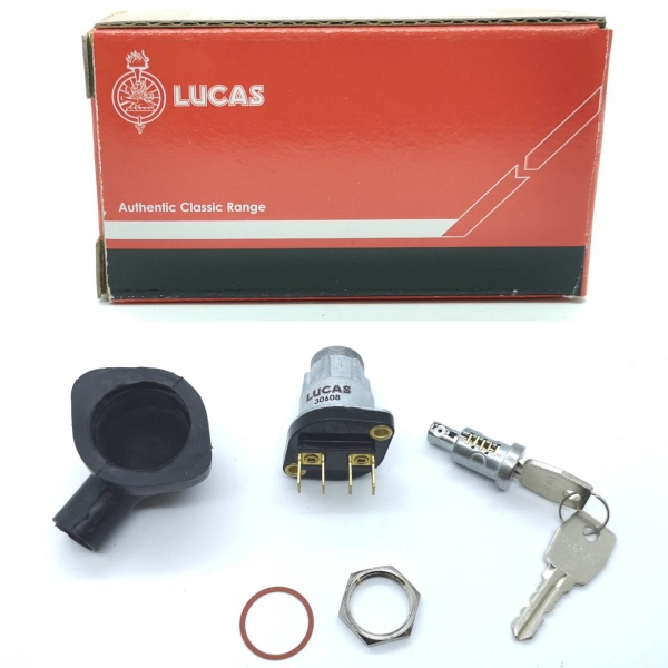 Lucas Complete Ignition Switch Keys Lock Rubber Cover BSA Norton Triumph LU30608
