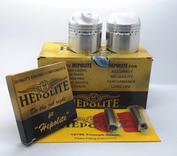 Hepolite +20 Piston Kit 9-1 Triumph T100 500cc 1968 to 1974 OEM: 18786