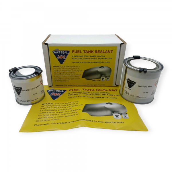 WASSEAL Ethanol Resistant Steel & Aluminium Fuel Tank Sealant  Kit By Wassell UK