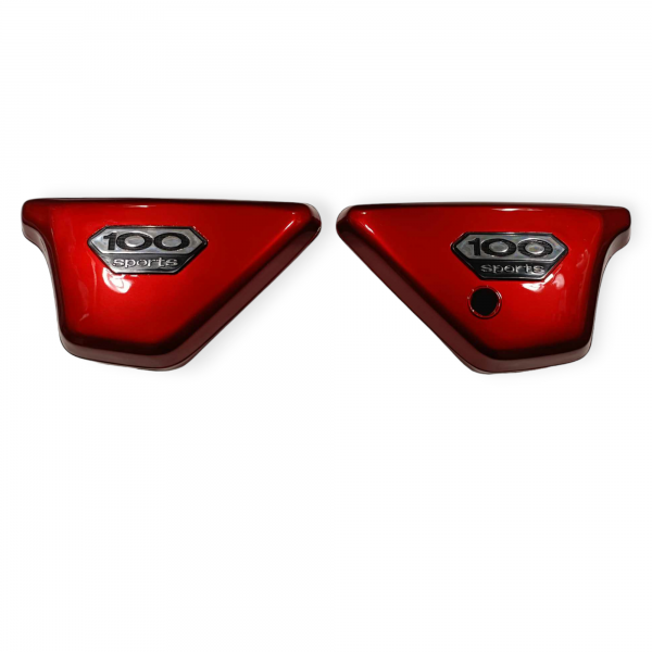 Kawasaki KH100 G7 G7T G7TA G7S G7SA 100 Pair Side Panel Covers In Red