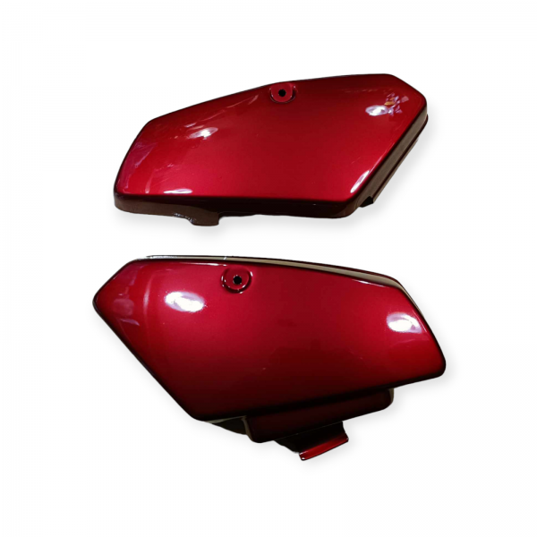 Honda C50 C70 C90 Cub Square Headlight Pair Motorcycle Side Panel Covers In Red