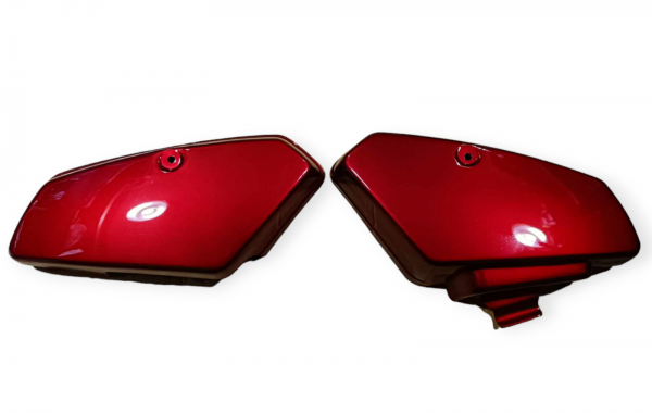 Honda C50 C70 C90 Cub Square Headlight Pair Motorcycle Side Panel Covers In Red