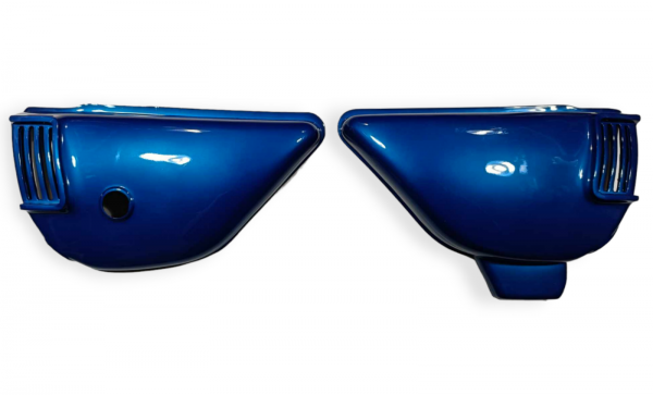Suzuki GT185 GT125 GT100 Pair Side Panels Covers In Blue 47111-36001 47211-36001