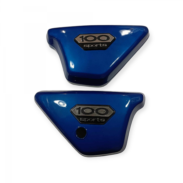 Kawasaki KH100 G7 G7T G7TA G7S G7SA 100 Pair Side Panel Covers In Blue