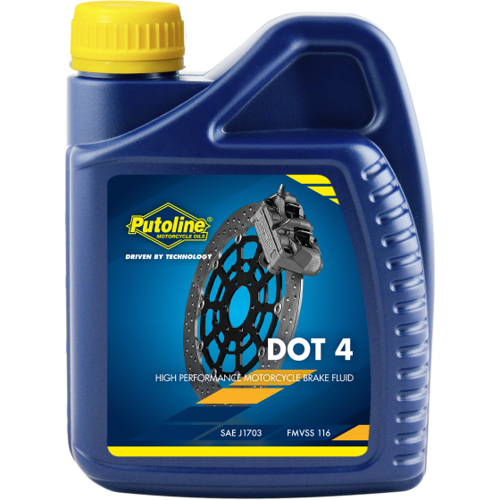 Putoline DOT 4 High Performance Synthetic Motorcycle Hydraulic Brake Fluid 500ml