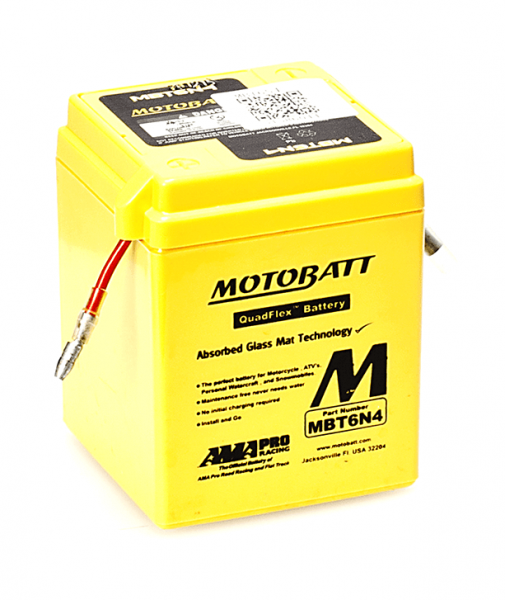 MotoBatt 6V MBT6N4 Battery Replaces 6N4-2A Range Of Batteries 6N4C1B