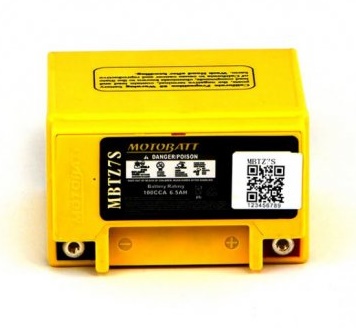 MotoBatt 12V MBTZ7S Battery Replaces YTX5L-BS YTZ6S YTZ7S