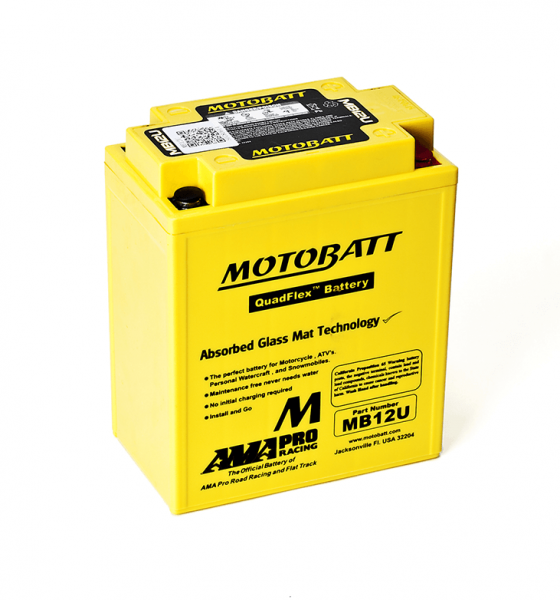 MotoBatt 12V MB12U Battery Replaces 12N12 YB12A YB12C Range See Listing