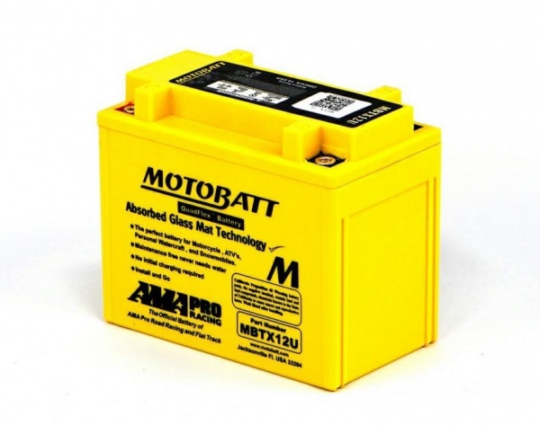 MotoBatt 12V MBTX12U Battery KMX14 YB12B YTX12 YTX14 YTX14H YTX14L YTX15L BS