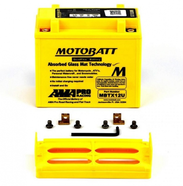 MotoBatt 12V MBTX12U Battery KMX14 YB12B YTX12 YTX14 YTX14H YTX14L YTX15L BS