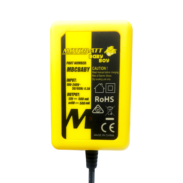 MotoBatt 6V & 12V Baby Boy Battery Charger All AGM, Lead Acid, Calcium, Gel UK