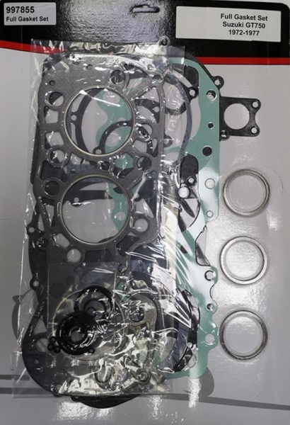 Suzuki GT750 Kettle Full Engine Gasket Set All Models 1972 to 1977 A B J K L M