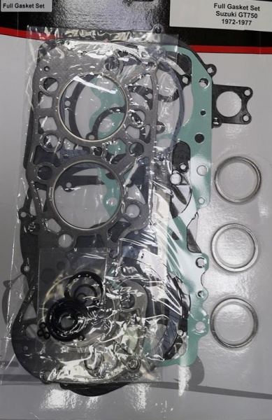 Suzuki GT750 Kettle Full Engine Gasket Set All Models 1972 to 1977 A B J K L M