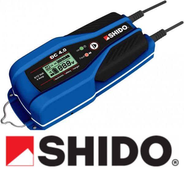 Shido Motorcycle Car 6v / 12v Battery Charger DC4 Dual Waterproof FREE UK Post