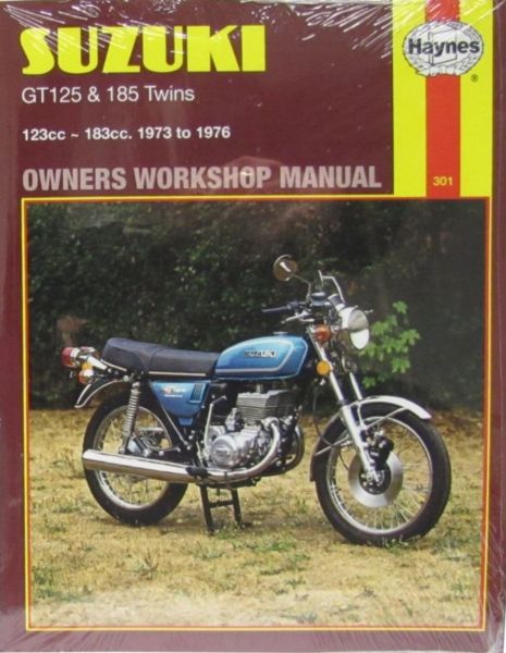 Haynes Workshop Manual 301 Classic Suzuki GT125 GT185 K L M A