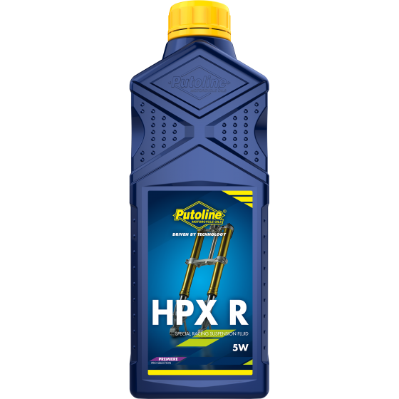 Putoline 1L HPX R 5W Premier Synthetic Motorcycle Road Race MX Trials Fork Oil