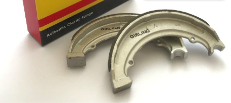 Genuine Girling Front Brake Shoes BSA A50 A65 8'' Single Sided OE 68-5541 68-5543