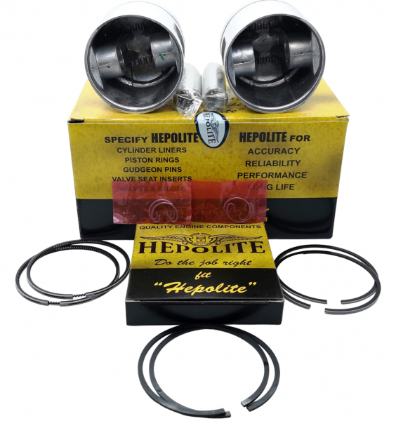 Hepolite Complete STD Piston Kit 9-1 BSA A65 650 1962 - 1973 OEM: 19233 68-0907