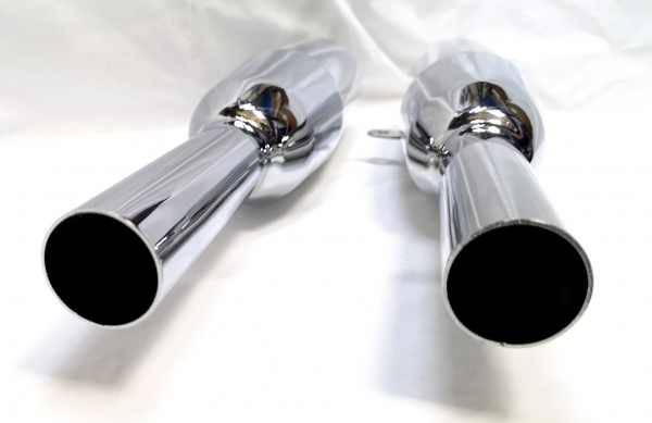 Pair Triumph Exhaust Silencers 5T 6T T110 T120 Pre Unit 1954-59 70-3651 70-3652