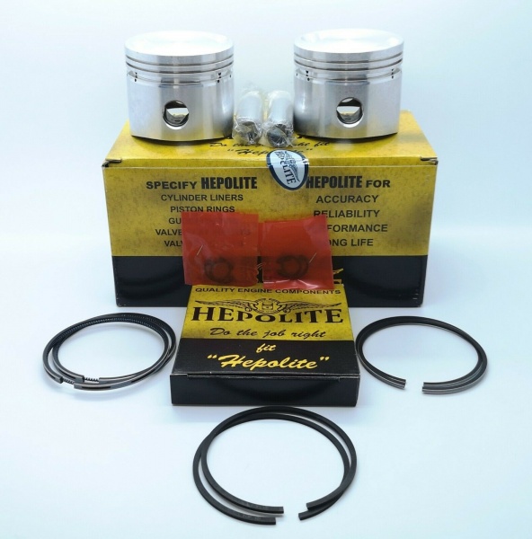 Hepolite Complete Piston Kit Norton 750 Commando / Atlas - OEM:19145 - 8.9:1 STD