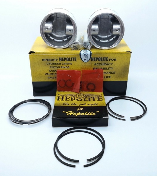 Hepolite Complete Piston Kit Norton 850 Commando OEM: 19342 - 8.5:1 - Standard