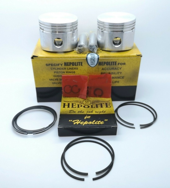 Hepolite Complete Piston Kit Norton 850 Commando OEM: 19342 - 8.5:1 - Standard