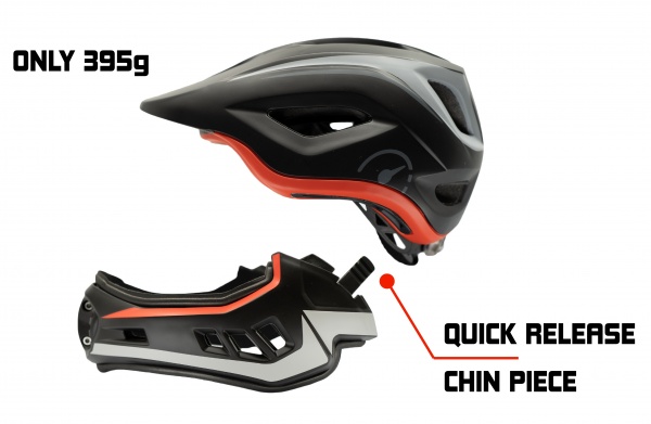 Revvi Super Lightweight Helmet 250g - 395g Adjustable 48cm - 53cm EN1078 Red