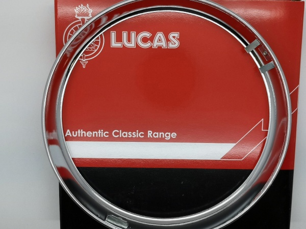 Lucas Chrome 7'' Inch Headlamp Rim Cars & Motorcycles OE LU553248 99-0692 19-0701