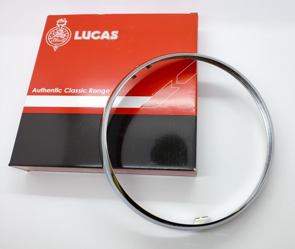 Lucas Chrome 7'' Inch Headlamp Rim Cars & Motorcycles OE LU553248 99-0692 19-0701