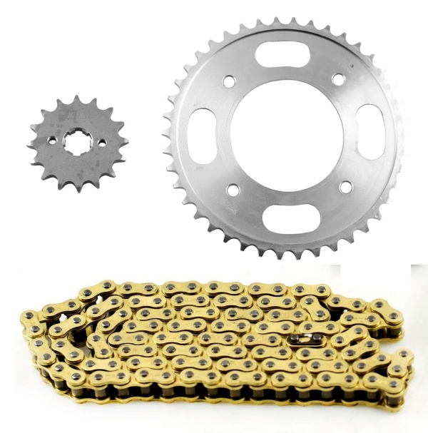 Honda CBF125 Gold Heavy Duty Chain and Sprocket Kit 2009 to 2014