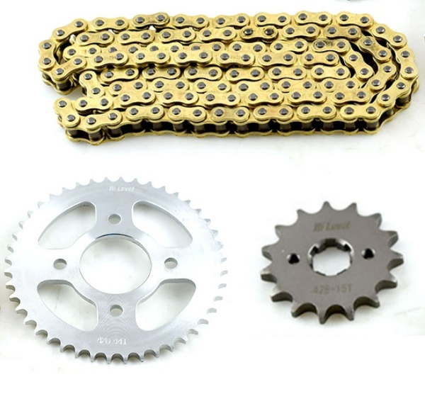 Honda CBR125 Gold Heavy Duty Chain and Sprocket Kit 2011 to 2017