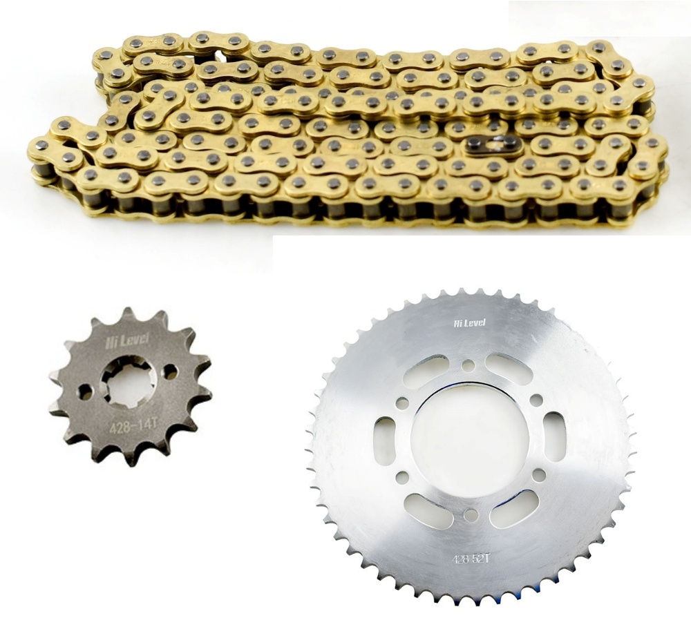 Yamaha YZF-R125 Gold Heavy Duty Chain and Sprocket Kit 2019 to 2020