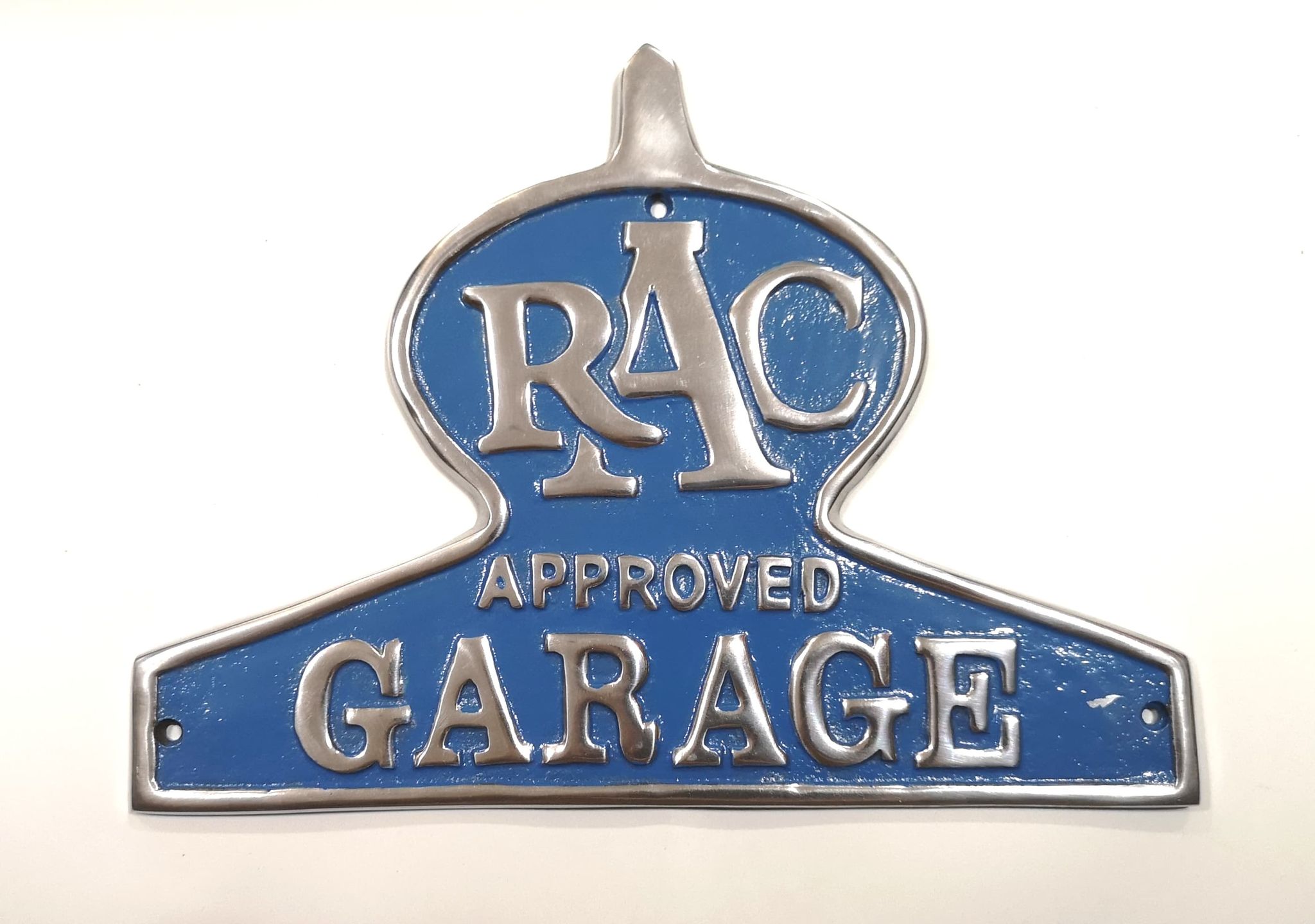 RAC Approved Garage Cast Aluminium Vintage Advertising Sign 34cm x 26cm
