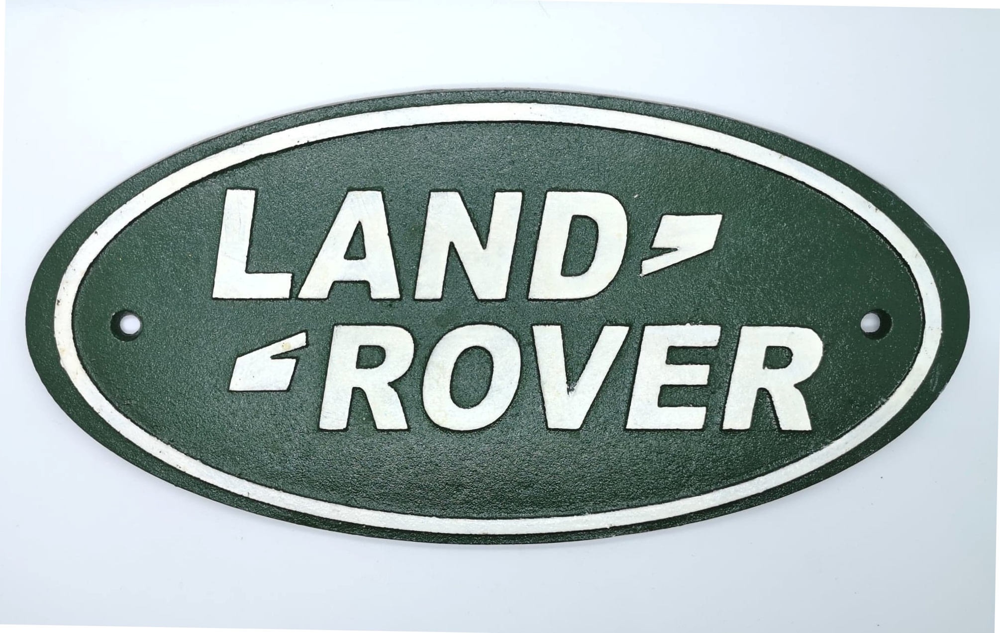 Land Rover Cast Iron Vintage Garage Advertising Sign 35cm x 17cm LARGE 14'' Inch