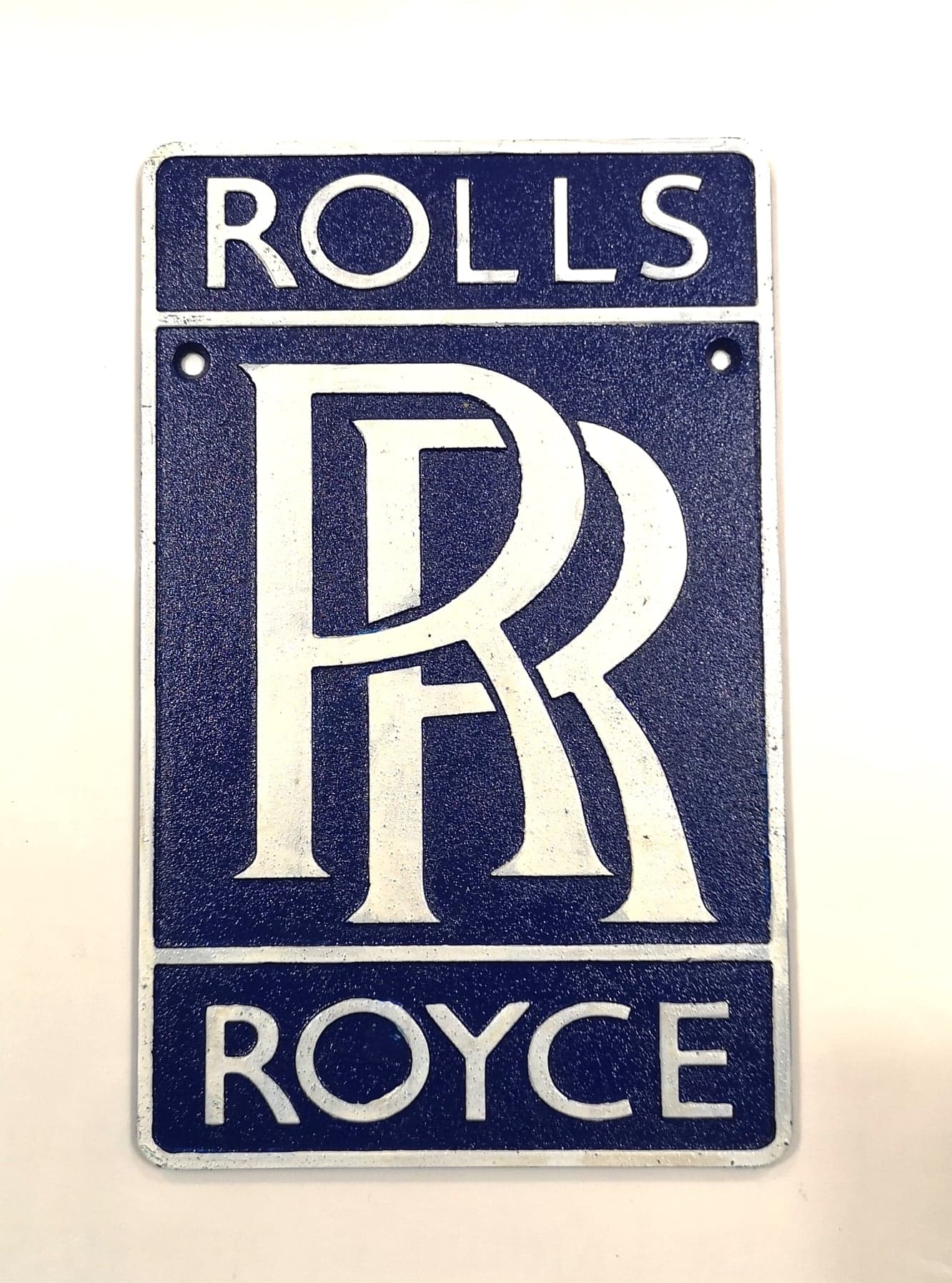 Rolls Royce Cast Iron Vintage Garage Wall Advertising Sign 29cm x 18cm