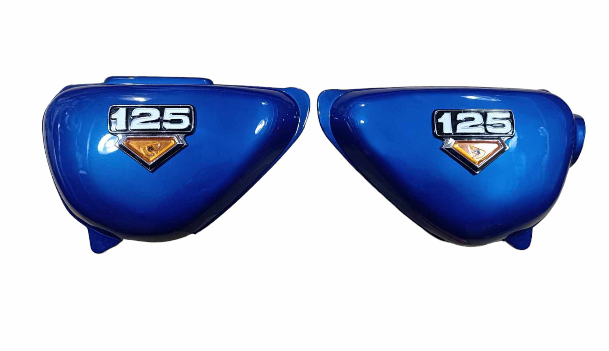 Honda CB125S CB100K3 Pair Of Motorcycle Side Panel Covers Left & Right In Blue