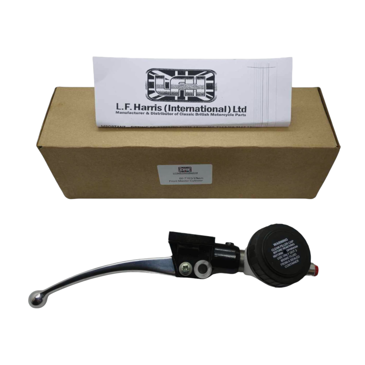 LF Harris Triumph T140 / TR7 Bonneville Front Master Cylinder – 1979 On, PN# 60-7163 S (UK Made)