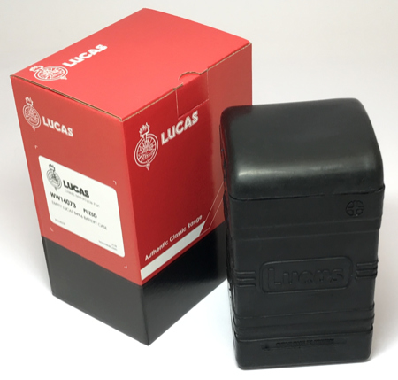 Genuine Lucas PUZ5D Rubber Battery Box B49-6 & Lid BSA Norton Triumph AJS