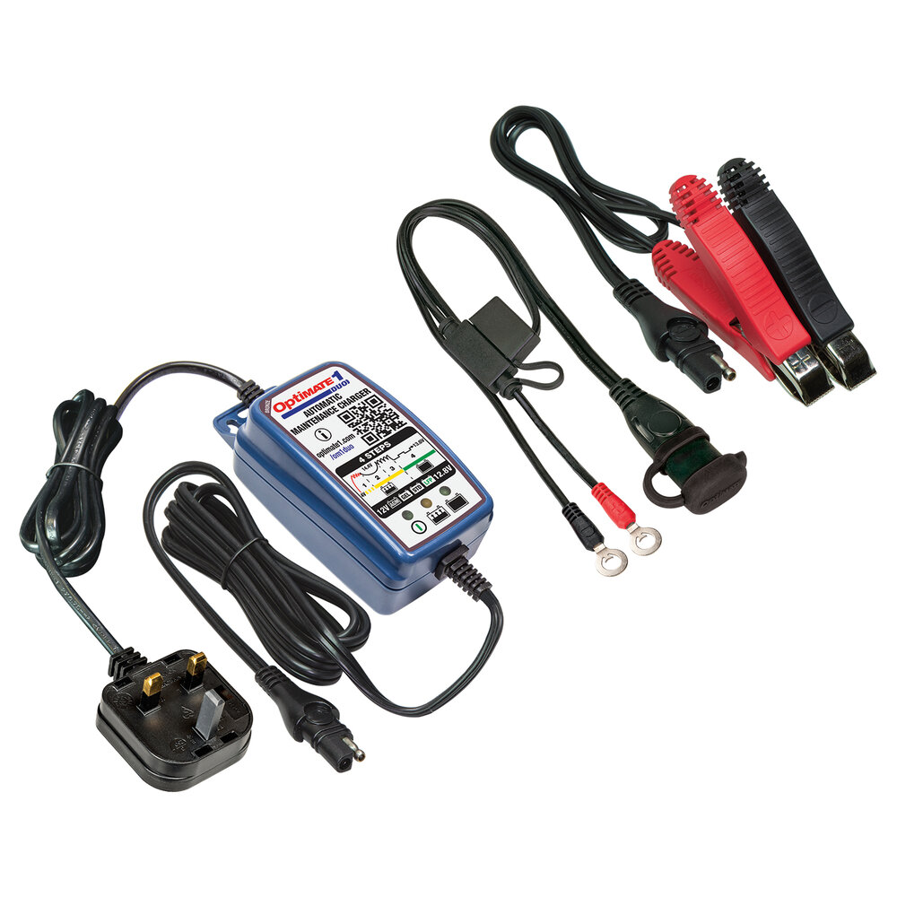 Optimate1 DUO 12v STD AGM GEL Lithium Battery Charger Motorcycle Quad Scooter UK
