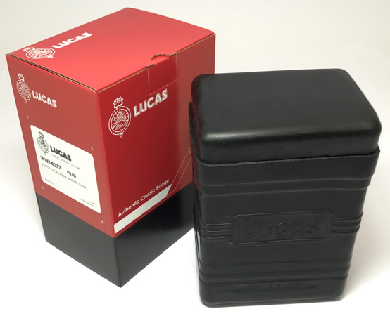 Genuine Lucas PU7D Large Rubber Battery Box B38-6 & Lid BSA Norton Triumph AJS